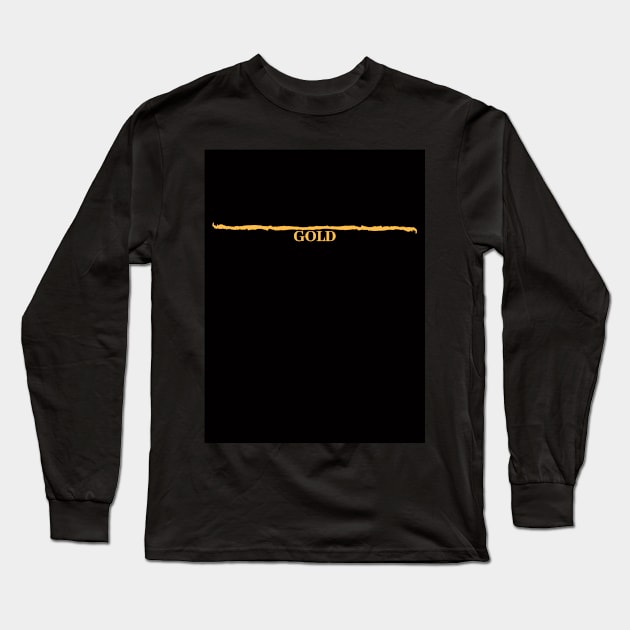 Gold Long Sleeve T-Shirt by Prince